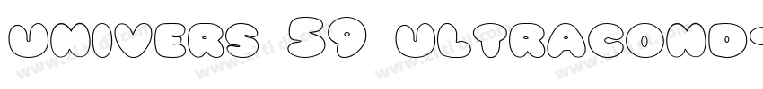 univers 59 ultracond字体转换
